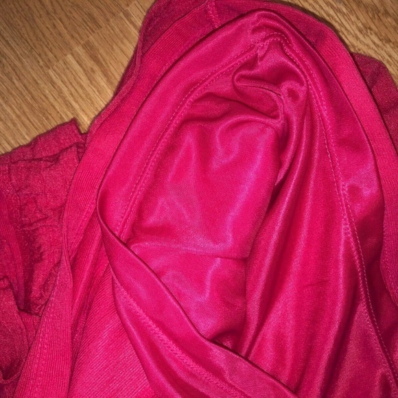 Express Women's‎ XXS Strapless Red Ruffled Dress - Picture 6 of 14